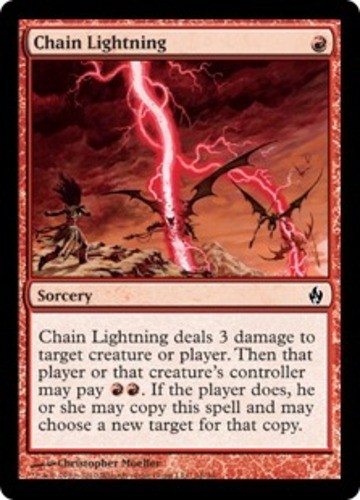 Mtg chain lightning foil - chain,